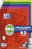 papeleria libretas online Papel Optik Paper 90 gr Oxford - Pack de 5 cuadernos (tapa plástico, 80 hojas, cuadrícula 4x4 con margen, colores surtidos vivos)