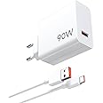 90W Fast Charger with USB C Cable 1m for Xiaomi 14 13 Ultra POCO X7 Pro F6 X4 5G, ACANDYA 67W 45W Turbo Charger for Redmi Note 13 14 Pro 5G 14T 13T POCO Pad M6 Mi 10T Lite