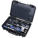 YIHUA 8858-I &amp;928D Portable Hot Air Gun and 65W Constant Temperature Soldering Iron with LED Digital Display, Sleep Function, Digital Temp. Correction Function, Desoldering and Soldering Iron Set