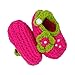 Dream Garden Newborn Soft Warm Knit Flowers Shoes Foot Ties Barefoot Baby Infant