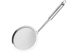 Ylnailky Cuchara Espumadera De Cocina - Cuchara Espumadera Acero Inoxidable | De Malla Fina Para Fondue Antióxida Para Espumar Grasa Espuma Fideos Caldo Sopa Jugos
