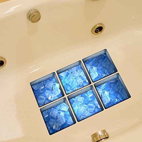 Gaoxu Blue ice, 3D bathtub, non slip sticker, creative scrub, waterproof bathroom, 13*13cm