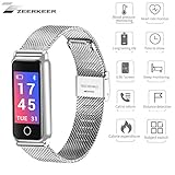 zeerkeer Fitness Tracker Smartwatch Schrittzähler Cardio Bluetooth für Herren Damen Kinder Armbanduhr Herzfrequenzmesser Uhr Fitness Watch Wasserdicht IP67
