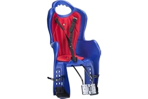 ON BIKE Bingo seggiolino posteriore per bici con cintura di sicurezza, schienale ergonomico e poggiapiedi regolabili, ideale per trasporto bambini in totale sicurezza