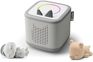 tonies Toniebox 2 Bundle Incl. 2 Tonie: Schlummerbande Schlummerbär und Hase, Mondgrau, Audioplayer für Hörbücher, Lieder, Einschlafen und Tonieplay für Kinder