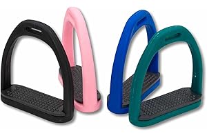 AMKA Stirrups for Saddle Children Non-Slip Rubber Insert Various Colours 11 cm