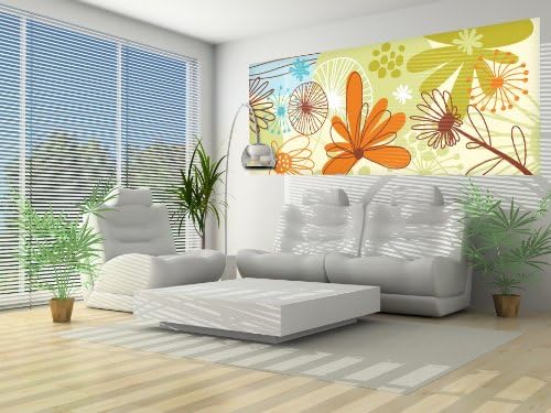 delester Design Summer Flowers Wall Decor Wallpaper Vinyl, multicolored, 0,1 x 250 x 104 cm