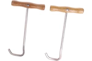 Easnea Professional Riding Boots Puller Hook, Stainless Steel Shoes Pulling Tool with