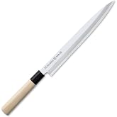 STAINLESS STEEL KNIFE WITH ARCENIPON WOOD HANDLE YANAGIBA 30cm 3C