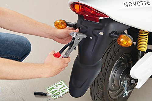 Novus Blindnietmutterzange J – 65, universelle Blindnietmutterzange für Schraubbefestigung, Gerätekörper aus Aluminium und Hebel stahlgeschmiedet, Für Aluminium Blindnietmuttern A6, A7 und A9 und Stahl Blindnietmuttern S6, S7 und S9, 032-0027 - 5