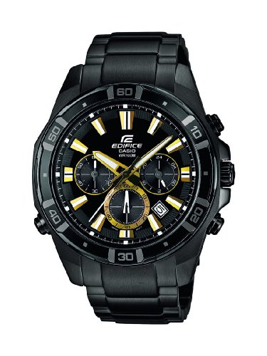 Casio Herren-Armbanduhr XL Edifice Analog Quarz Edelstahl EFR-534BK-1AVEF Casio Herren-Armbanduhr XL Edifice Analog Quarz Edelstahl EFR-534BK-1AVEF