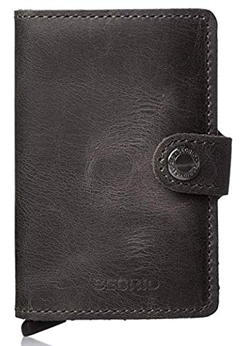 Secrid Cardprotector - Cartera de piel con tarjetero (protector de tarjetas con identificación por radiofrecuencia), color negro