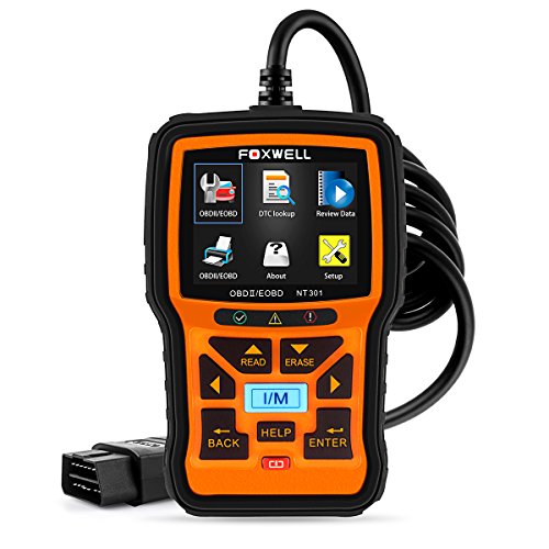 OBD2 Diagnostic Auto Scanner Multimarque en Francais OBD II/EOBD Lecteur de Code Automobile Outil de Diagnostics de Voiture Code Reader (Foxwell NT301)