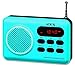 Price comparison product image ICES IMPR-112 Portable FM Radio with USB and SD Playback - Blue