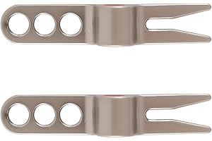 Gorise 2 piezas de herramienta de reparación de divot de pivote de horquilla de pelota de golf, herramientas de divot compatibles con Scotty
