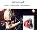 Produktbild Sportarmband Hülle Tasche für iPhone 6, Rock Schweißbeständig Sport Armband Hülle Sweatproof Case + Schlüsselhalter für Smart Phone 6.0 Zoll (Armbänder, Rot)