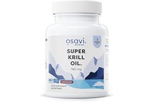 Osavi Super Krill Oil 1180 mg – 60 Softgels | Omega-3 from Wild Antarctic Krill | Supports Heart, Brain & Liver Health | Rich in Choline & Phospholipids | Sourced from Antarctic Waters