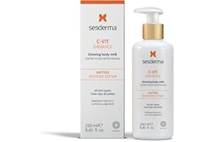 Sesderma | Leche Corporal Luminosa C-VIT | Leche Corporal Hidratante | Pigmentos Luminosos | Leche Corporal con Vitamina C | Piel Suave y Aterciopelada | Aroma de Naranja | Piel Luminosa | 250 ml
