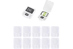 VICZON Transparent Memory Card Cases 12 PCS Boîte de Carte Mémoire, Étui pour Carte Mémoire Peut Protéger la Carte Mémoire SD Micro SD et Carte TF