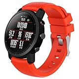 IGEMY Weiches Silikonarmband Sportarmband für Amazfit Stratos Smart Watch 2 (Rot)
