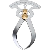 Smgda Inside Outside Calipers, Stainless Steel Thickness Gauge Spring Tool, Inner Outer Diameter Ruler, Bent Leg Pocket Ruler