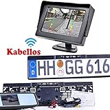 Übrigens lässt Sie die Rückfahrsystem Kamera auch bei Nässe, Pfützen und unbeleuchteten Straßen nicht im Stich. Aufgrund der wasserdichten Eigenschaften und der praktischen Nachtsichtfunktion haben Sie stets auch im Regen oder im Dunkeln weiterhin gute Sicht. Über den Monitor wird das Bild in Farbe übertragen und zeigt Ihnen mit Distanzlinien den richtigen Abstand zum Objekt an.