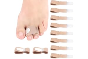 ponizno 10 pezzi Raddrizzatore per Dita a Martello, Correttore per Sovrapposte, Bende Piegate, Correttore per Rotte