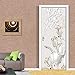 Produktbild hzmt PVC Selbstklebende Wasserdichte Türenaufkleber 3D Tulip Stereo Butterfly Tapete 3D Door Door Mural Room Study Home Decor 77 * 200cm