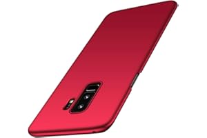 TXLING Schutzhülle für Samsung Galaxy S9 Plus, Polycarbonat, Mattes Finish, Ultra-leicht, Kratzfest, Hartschale, Schutzhülle für Samsung Galaxy S9 Plus, Rot
