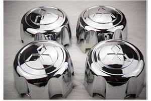 WERTYUV 4 Piezas Tapas Centro Cubo Coche, para Mitsubishi Montero 1995-2006 134mm Engrosado Prueba Polvo AntióXido Tapas Centrales Llantas
