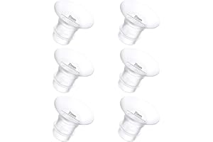 GOCROWEEN 6Pcs Breast Pump Flange Insert 21mm Compatible with Momcozy/Spectra/Medela/eufy/Elvie/Lansinoh/Paruu P10 Breast Pump, Fit for Momcozy M5/M9/M6/V2 Pro/V2 pro/S12 Pro/eufy E10 S1 S1 Pro, 24mm Flange