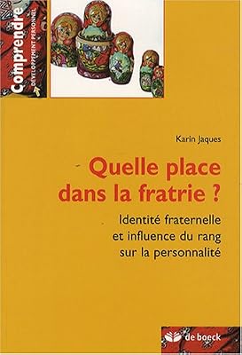 Quelle place dans la fratrie ? : Identité fraternelle et influence du rang sur la personnalité