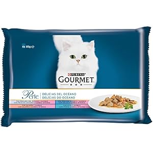 Purina Gourmet Perle comida para gato Delicias del Oceano 12 x [4 x 85 g]