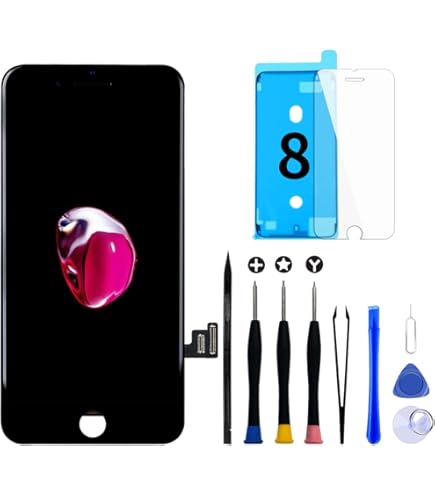 Schermo IPhone 6 Plus Nero Con Telaietto Kit Di Sostituzione - Foto 2