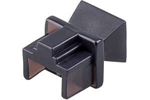 goobay 50527 Lot de 10 Bouchons Anti-poussière pour Prise RJ45 pour Prises réseau RNIS Panneau de Brassage Noir