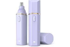 Roleader Mini Nasenhaartrimmer Typ-C Wiederaufladbar Nasenhaarschneider Professioneller Schmerzloser Nasenhaartrimmer Herren Damen, Einfache Reinigung (Violett, 1pc)
