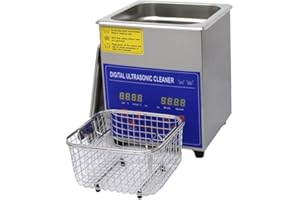 CUNSIEUN Pulitore ad Ultrasuoni-2L Pulitore ad Ultrasuoni, Pulitore per Occhiali, Pulitore ad Ultrasuoni con Riscaldatore Timer in Acciaio Inox, Pulitore ad Ultrasuoni 40KHz per Gioielli Occhiali.