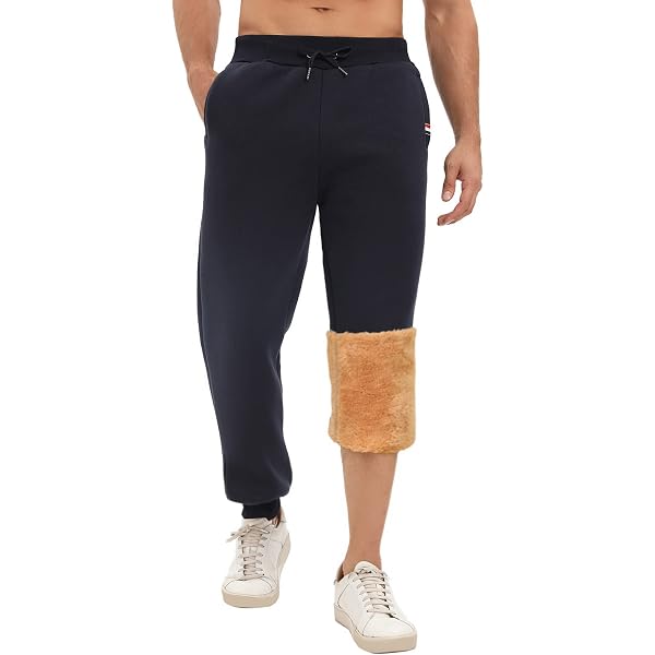 Pantaloni tuta uomo invernali pantalone felpato sportivo caldo cotone VEQUE