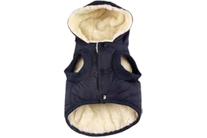 RC GearPro Veste d'hiver rembourrée en coton pour chien, chat et chiot de petite, moyenne et grande taille (taille XS, bleu)
