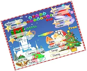 PartyStuff Christmas Theme Tambola Housie Tickets - Christmas Items kukuba 1 - Word kukuba (48 Cards)