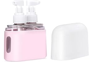 Uncle yang Reise Dispenser Set – Nachfüllbare Silikon Flaschen für Shampoo, Lotion, Gel – 2/3/4 Stück Reisebehälter Kosmetik auslaufsicher & BPA-frei – Rosa (2)