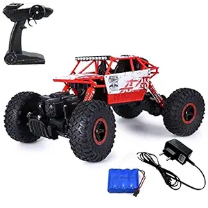 Ajudiyas 1:18 4WD Rally Car Rock Crawler Off Road Race Monster Truck (Red`)