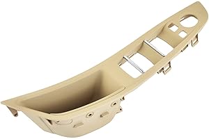 TZYSZDB DWVV F10 F11 Pannello di Controllo di Maniglia Interna Porta Lato Guida Sinistro per BMW 5 Serie 520 523 525 528 530 535(Anteriore Sinistra) (Sinistra, Giallo)