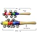 Homgaty New Lovely Kid Handle Wooden Bell Stick Shaker Rattle Toy Sleigh 10 Bells