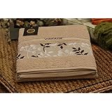 Mercatohouse - Juego de Toallas Irene - 100% Algodón - 400gr (Beig)