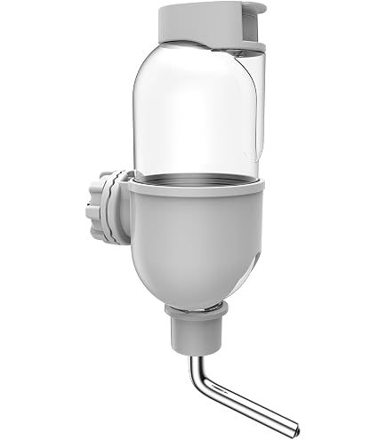 Gourde à Eau Anti-goutte 80ml Pour Hamster, Lapin, Hérisson - Système à Bille - Fixation Cage Facile - 6