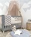 Produktbild Betthimmel Baldachin Babybett, Restbuy Baldachin Kinderzimmer Betthimmel Moskitonetz Kinderbett Romantische Kuschel und Leseecke mit Himmelbett für ein Schlafzimmer (Khaki)
