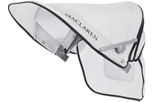 Maclaren Volo Hood - Extendable UPF50+/ Waterproof Hood That fits on Volo Buggies. Available in Silver/Black