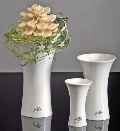 TULIP X-FORM VASE, WEISS, 11, 5CM