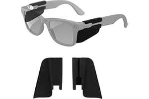 Sinbana 4pcs Protections Latérales pour Lunettes Intelligentes, Silicone Design Antidérapant Accessoires Protection des Yeux Compatible avec Ray-Ban Meta Wayfarer/Skyler